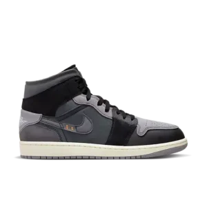 Air jordan 1 mid craft "inside out black grey"