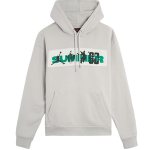 Hoodie Air Jordan fleece x Union x Bephies beauty supply "grey fog"